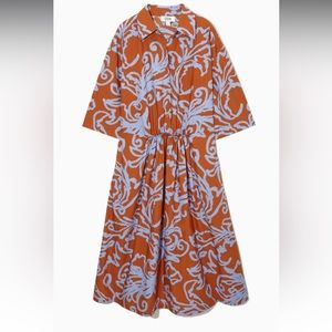 NEW COS printed woven dress